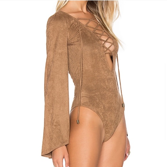 Show Me Your MuMu Tops - NWT! Show Me Your Mumu Louisiana Lace Up Body Suit